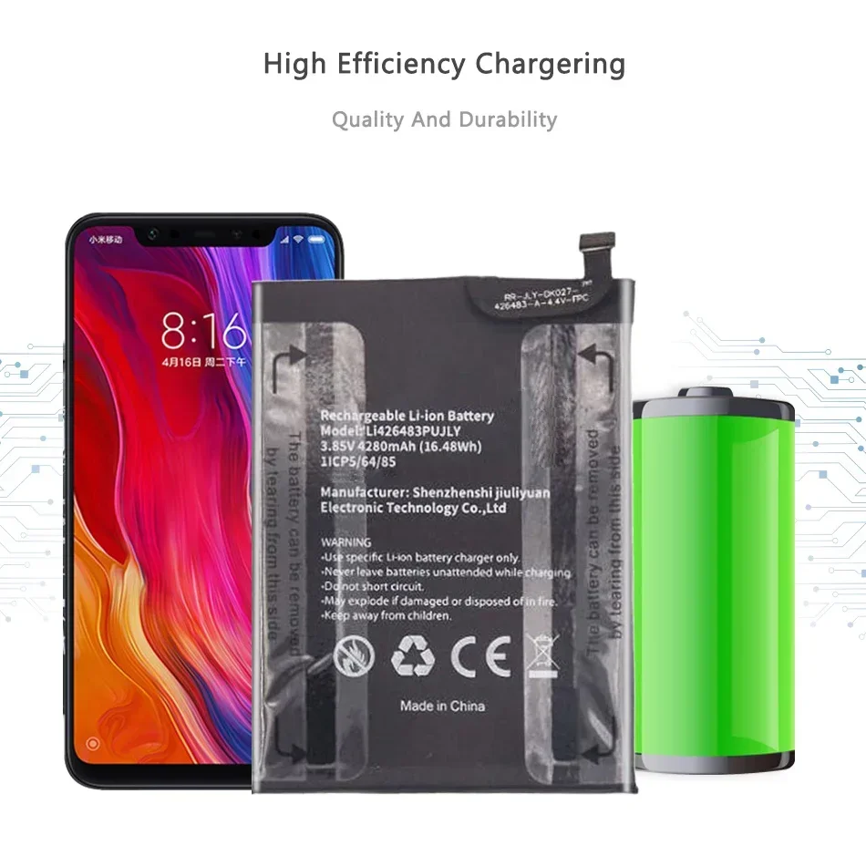 Аккумуляторная батарея Li426483PUJLY (A90) 4280 мАч для Blackview A90 A 90