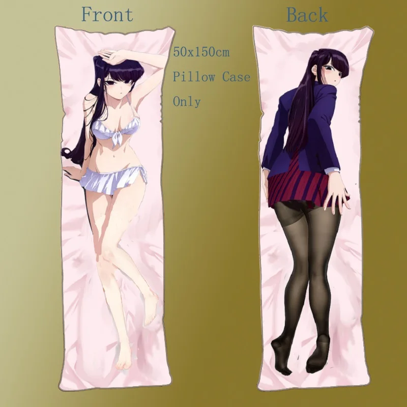

Наволочка для подушки аниме Dakimakura, наволочка для подушки Komi Can't Communicate Komi Shoko, аксессуары для украшения дома 150x50 см