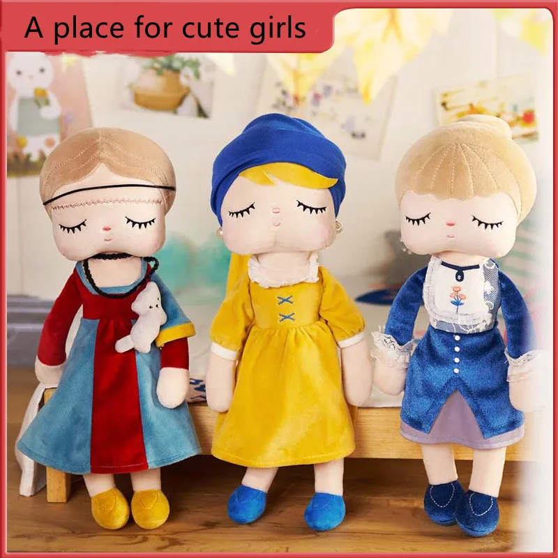 

Angela's Stuffed Girl with Pearl Earrings for Your Girlfriend/friend/birthday Gift