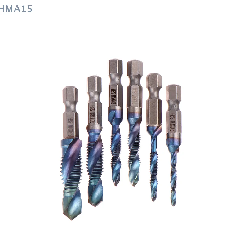 Шестигранный хвостовик 6 шт. синий короткий композитный кран для сверления и