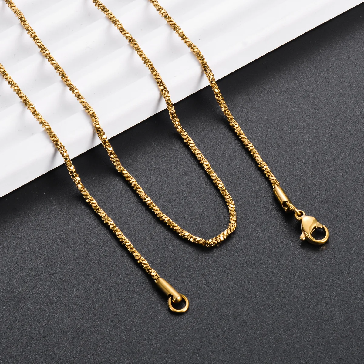 Модное изысканное ожерелье скрученная квадратная змеиная цепь ювелирные