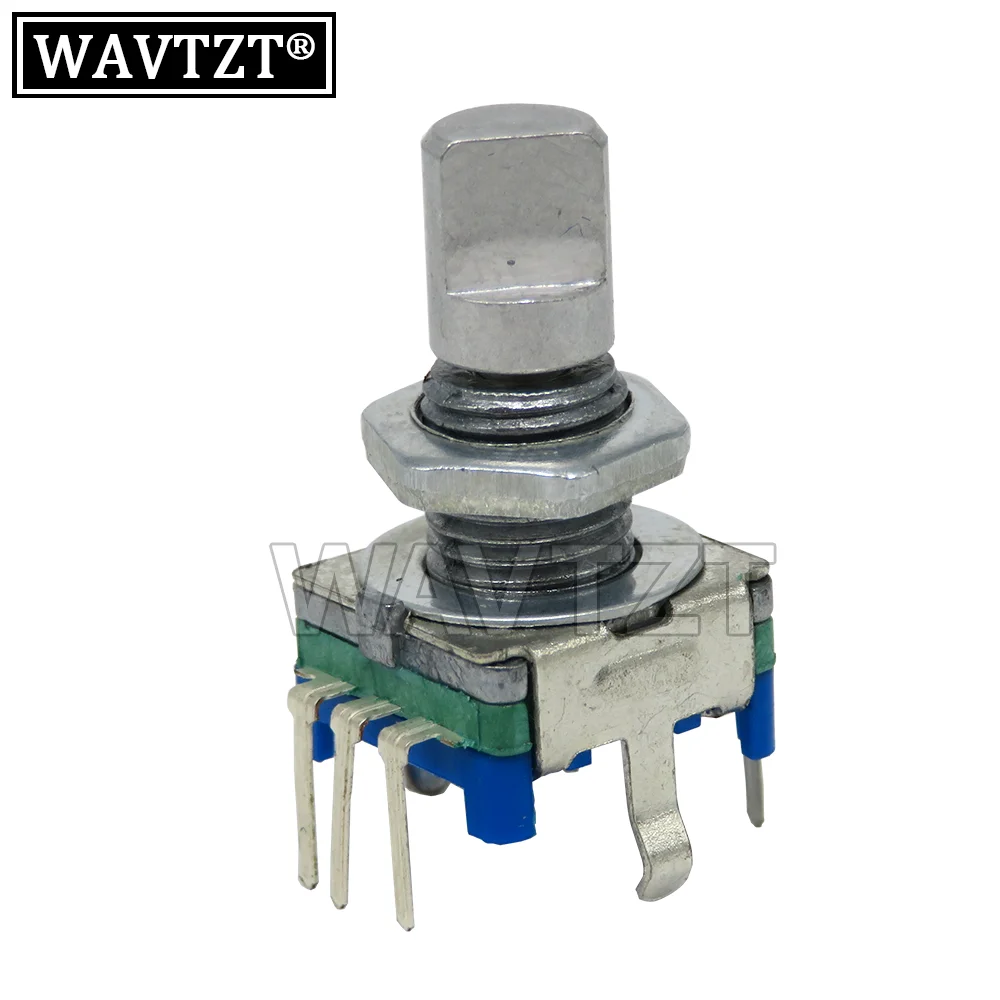 5 шт., крутящиеся кодиенты, Длина ручки, 5 комплектов, 15 мм, 20 мм, кодовый переключатель/EC11/цифровой потенциометр 13/15*17