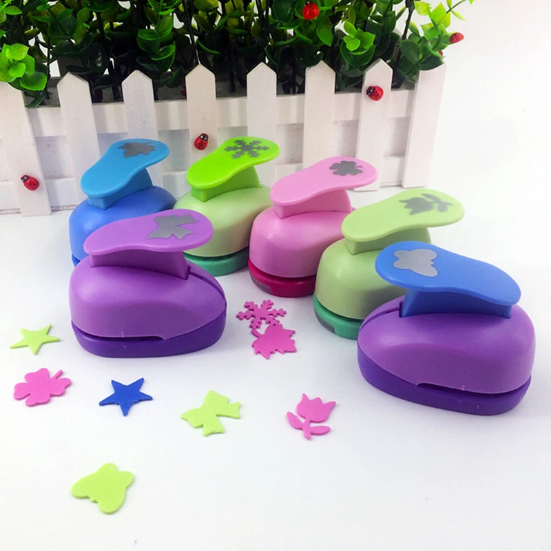 Крупноразмерные дыроколы для скрапбукинга цветные рельефные сделай сам