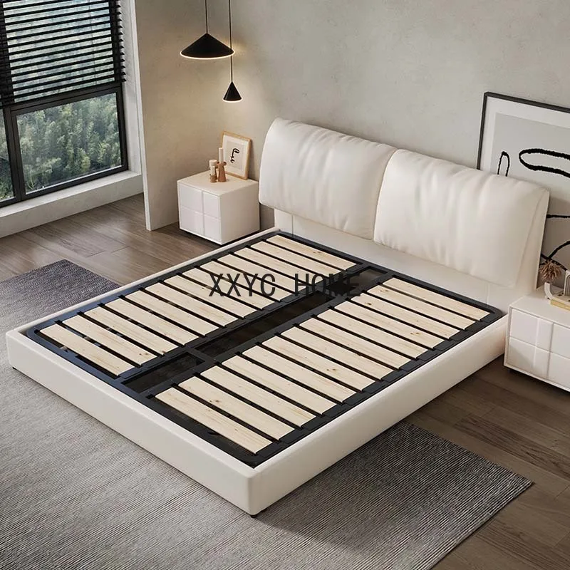 Двуспальная Скандинавская кровать роскошная для хранения современная