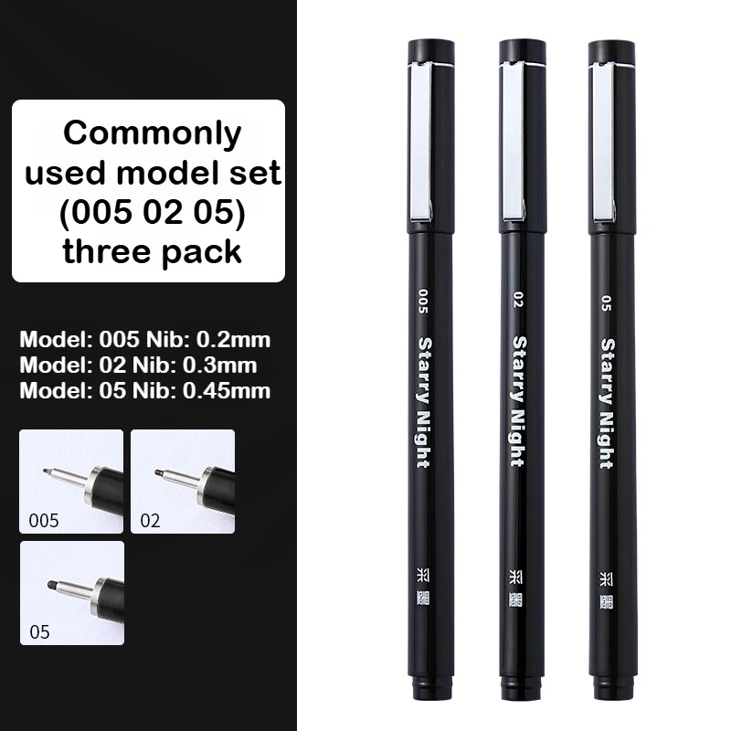 

Гелевые ручки Tramol, коричневые, черные водонепроницаемые ручки для ручного рисования, манга, эскизы, живописи, канцелярские принадлежности, школьные принадлежности