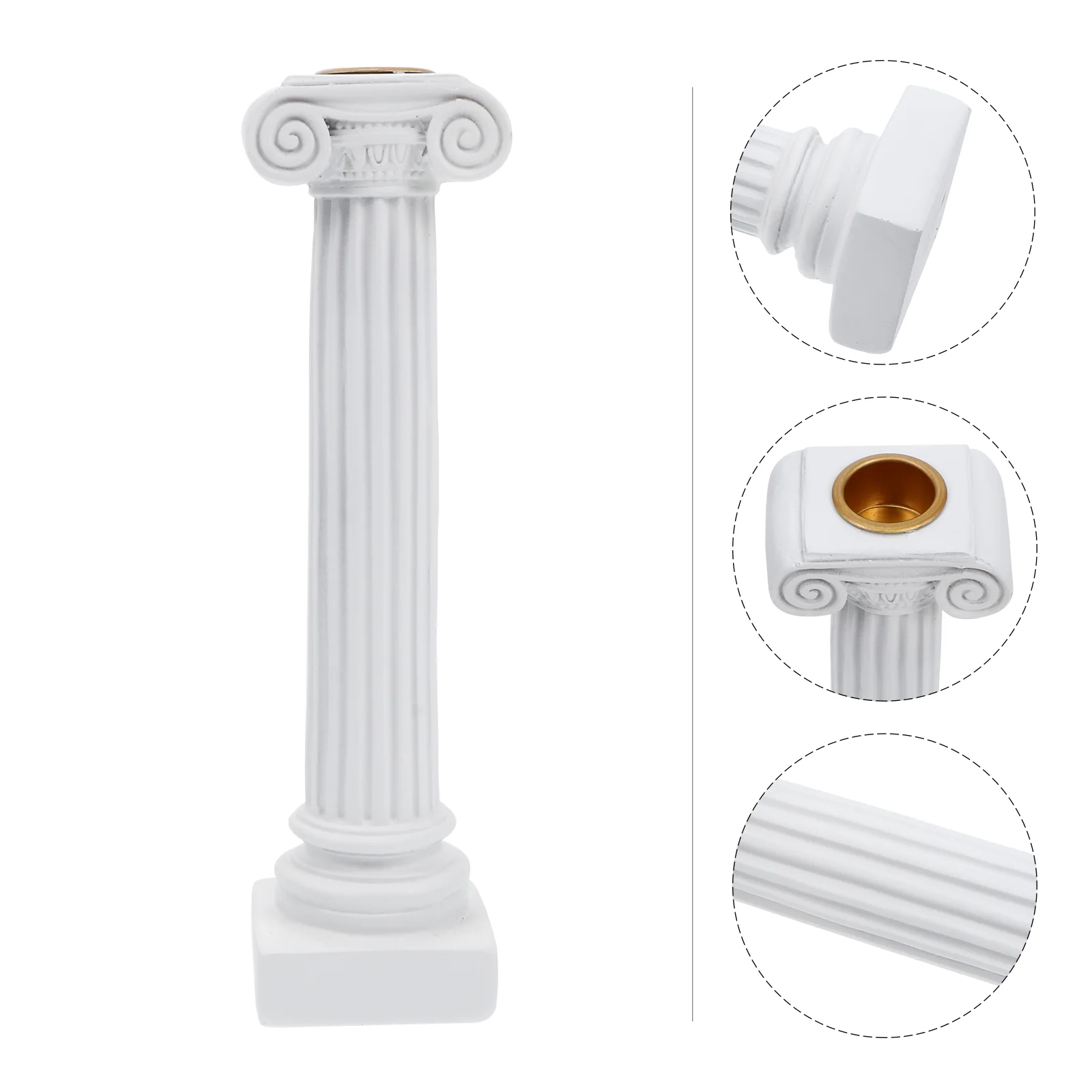 

Roman Column Holder Candlestick Pillar Greek Holders Statue Stand Candleholder Decorative Decor Ornament Votive Home Tealight
