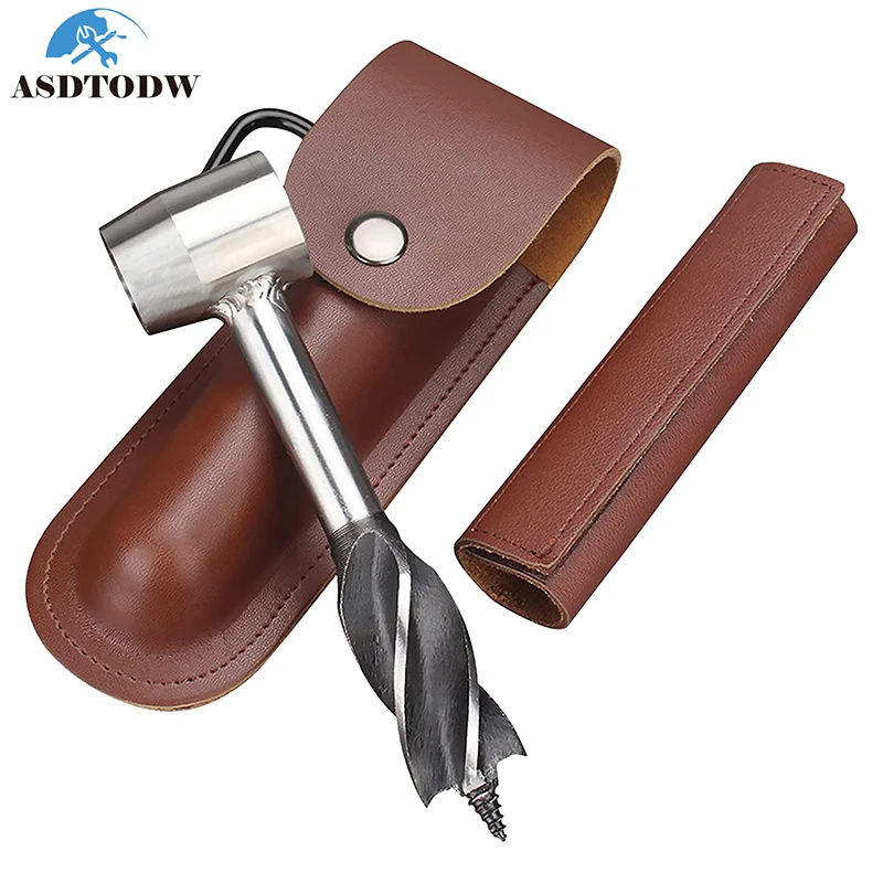 Durable Manual Auger Bushcraft Hand Wrench Wood Drill Peg Tools and Hole Maker Multitool Outdoor |