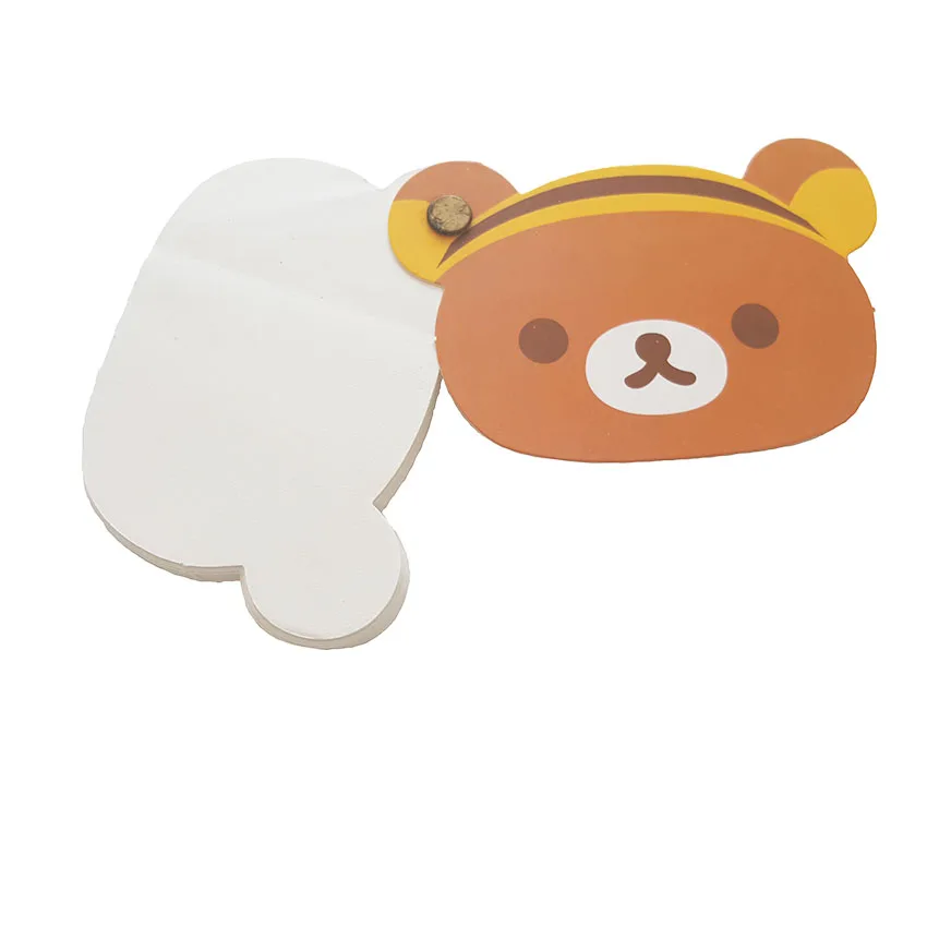 1 шт./партия блокнот в виде головы медведя