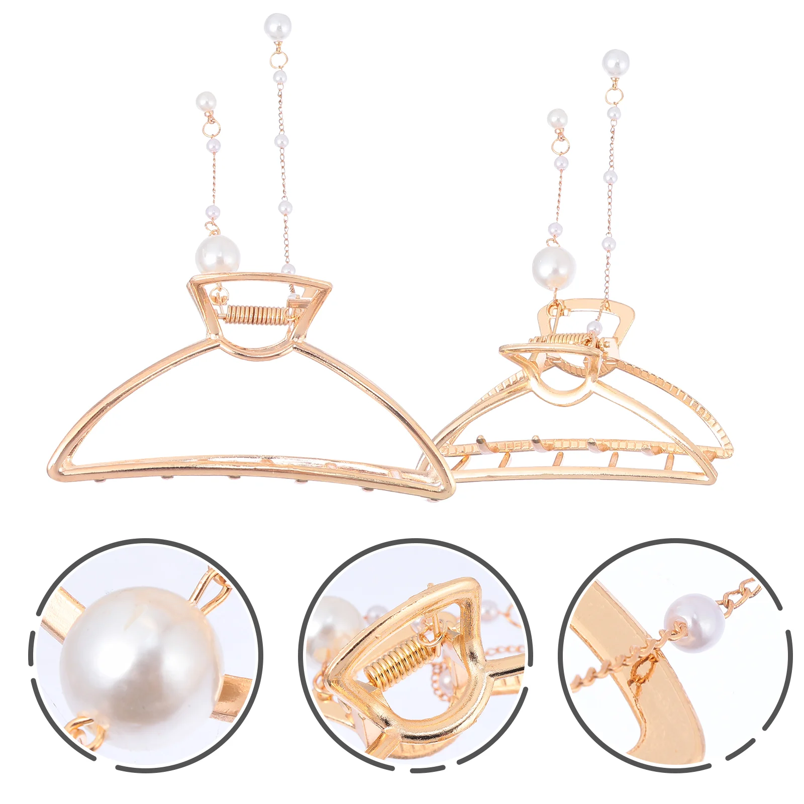 

Hair Claw Grips Clips Clampsgrip Ladies Accessories Woman Thinclaws Clamp Ornaments Clip Simple Big Gold Fashion Styling