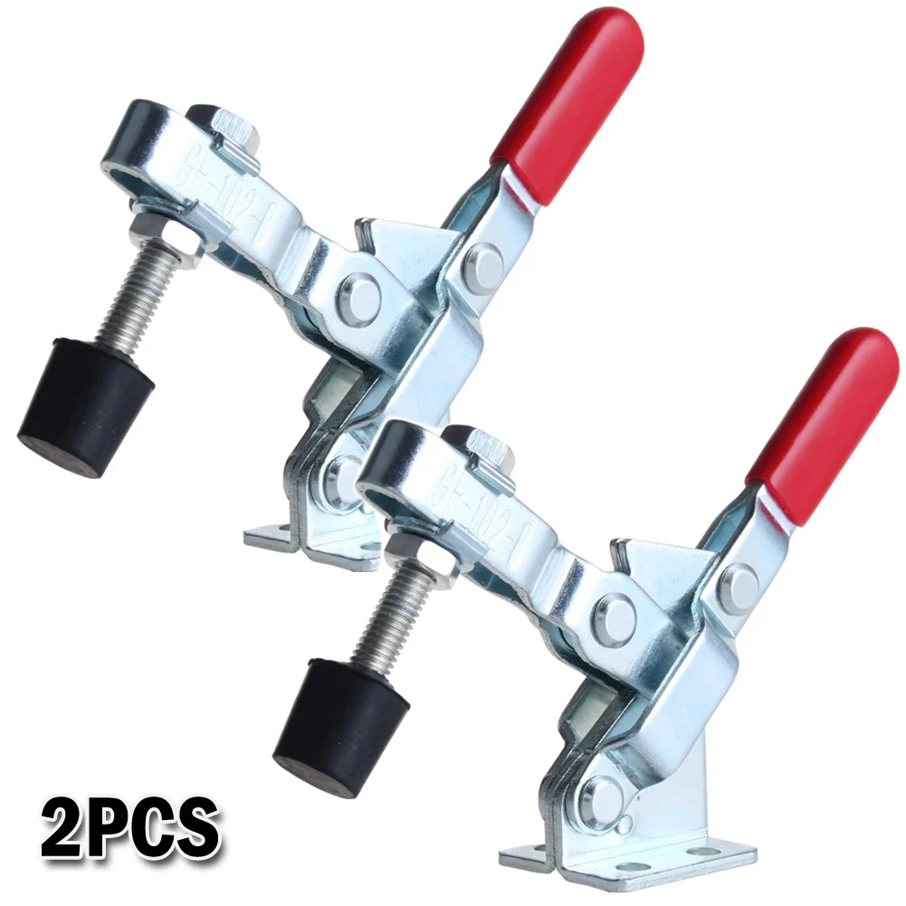 

GH-102B Horizontal Toggle Clamp 100KG 220lbs Quick Release Vertical Toggle Clamps Fixing Clip Woodworking Tools