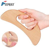 wood therapy massage gua sha tool lymphatic drainage massager grip scraping board anti cellulite for body shapingmuscleneck