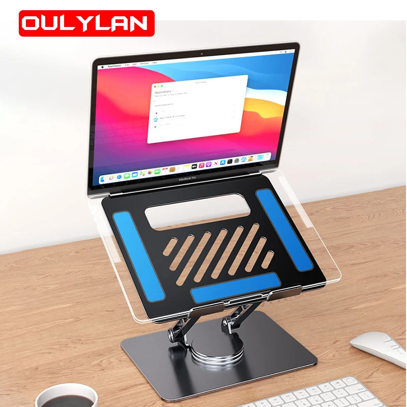 

Oulylan Laptop Bracket Mobile phone tablet bracket aluminum alloy multifunctional desktop lazy bracket 360 degree rotation