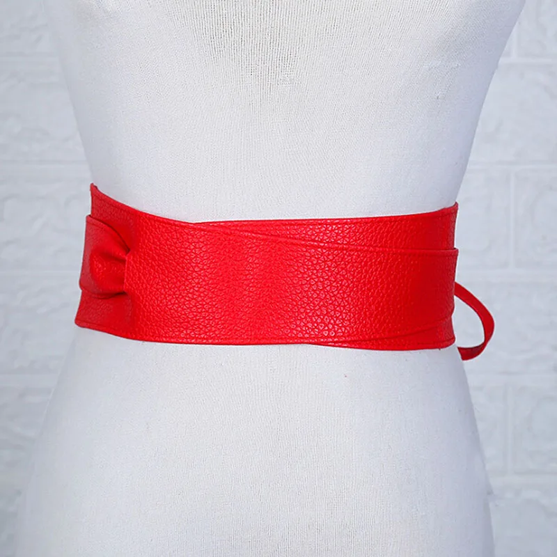 Женский ремень с бантом черный Оби |