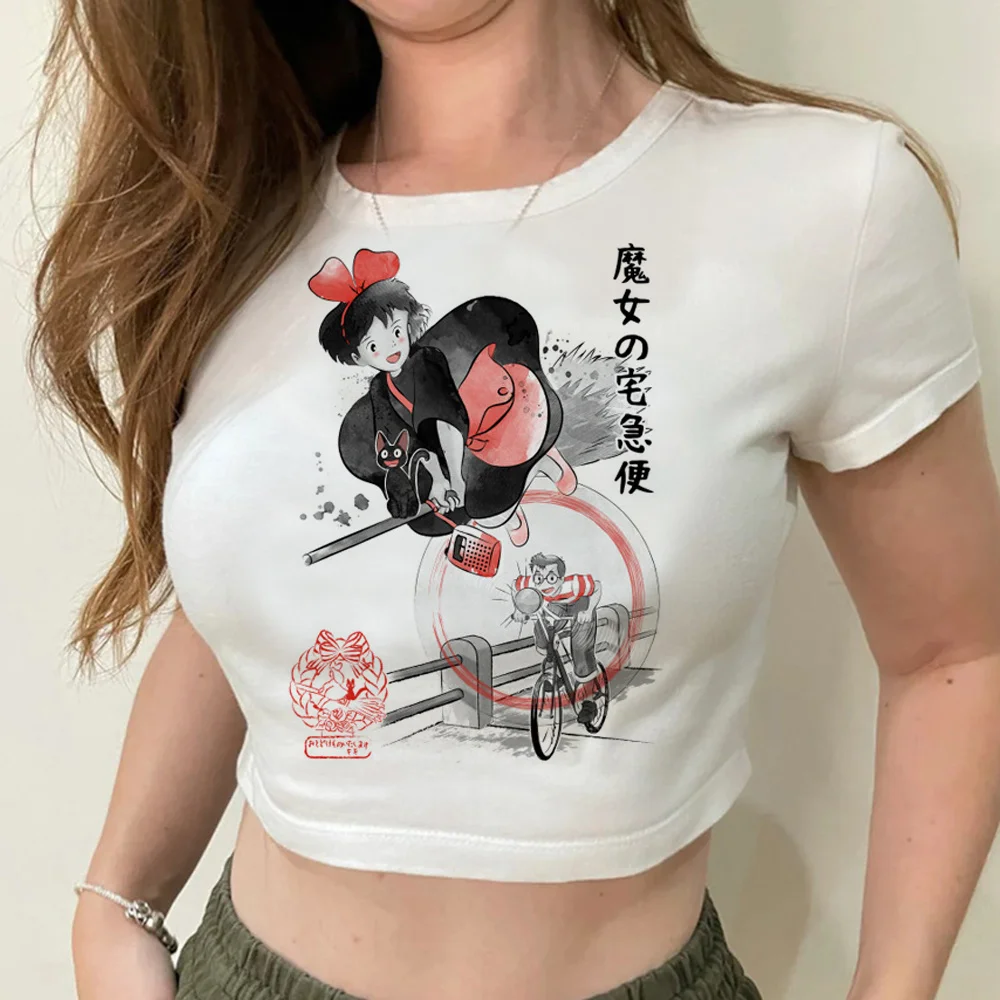 japanese cartoon anime aesthetic goth 90s crop top Woman yk2 fairy grunge Kawaii aesthetic t-shirts tshirt