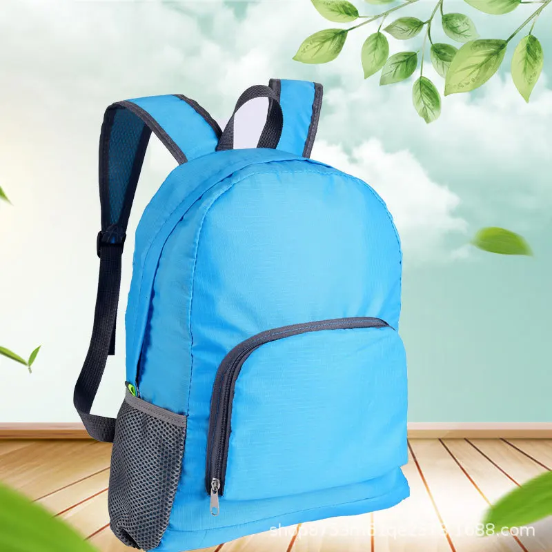 

Lightweight Waterproof Backpack Bag Foldable High Middle Backpack For Cute Aesthetic Casual Daypack For Men Women Black