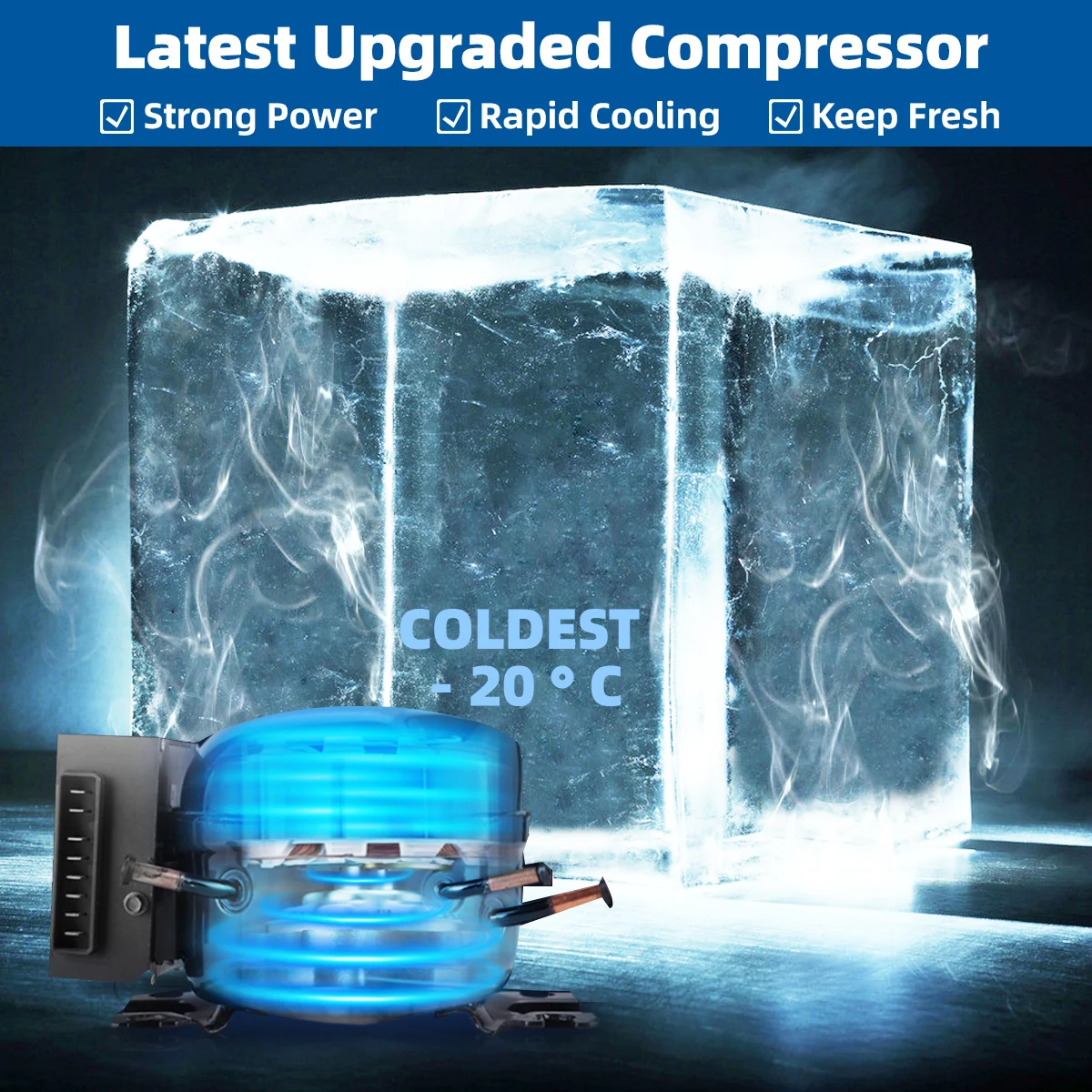 30L 40L 50L Portable Car Refrigerator  Freezer Home Electric Compressor Cooler for Car and Home Cool Box images - 6