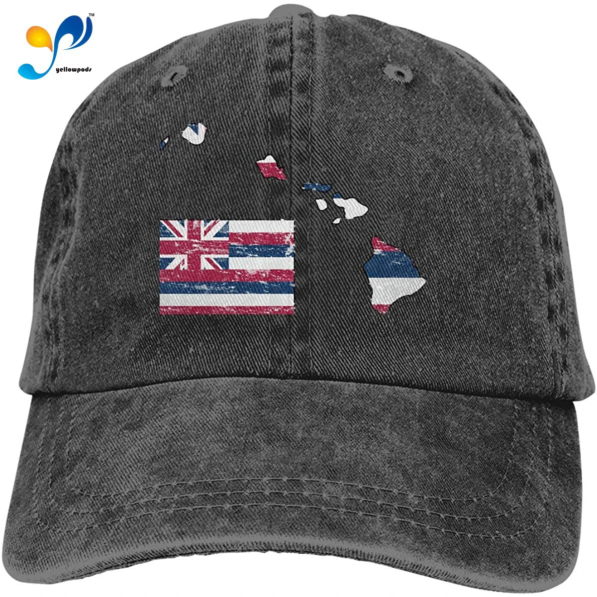 

Hats For Women Eden Edies Unite States Flag Map Shape Design Denim Fabric Baseball Hat Adjustable Jeans Cap