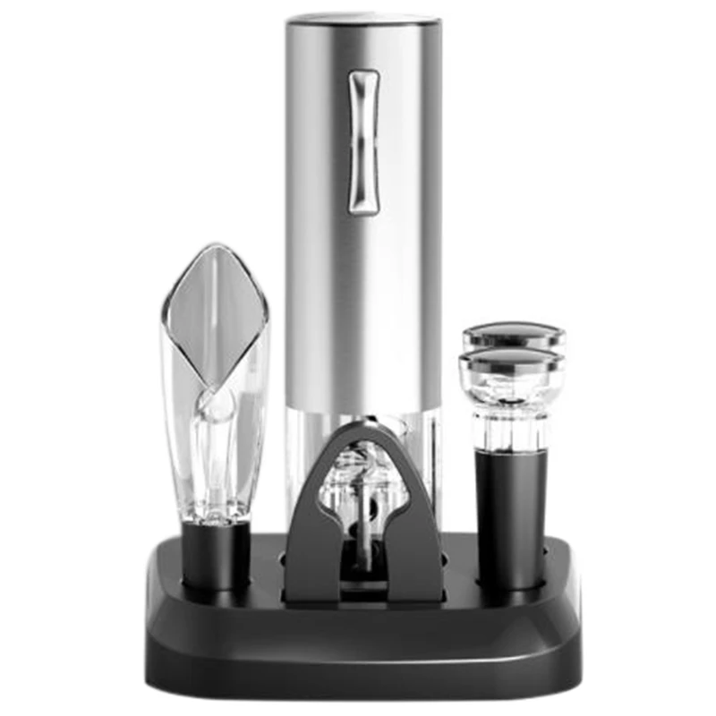 

Electric Wine Bottle Opener Kit Rechargeable Automatic Corkscrew With USB Charging Cable For Wine Lover