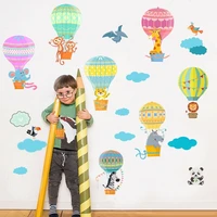 new cartoon hot air balloon animal bird cloud wall stickers bedroom living room kids room decoration painting home decor poster