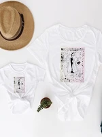 t shirts summer 101dalmatians family look outfits disney parent child white all match comfy t shirts trendy creativity tshirts