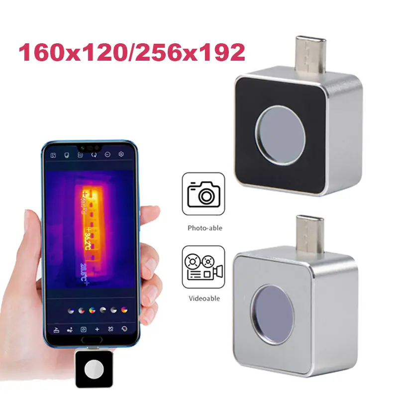 

160x120/256x192 IR Resolution Infrared Thermal Camera Thermal Imaging Camera IP54 Waterproof Plug-in 25Hz High Temperature Alarm