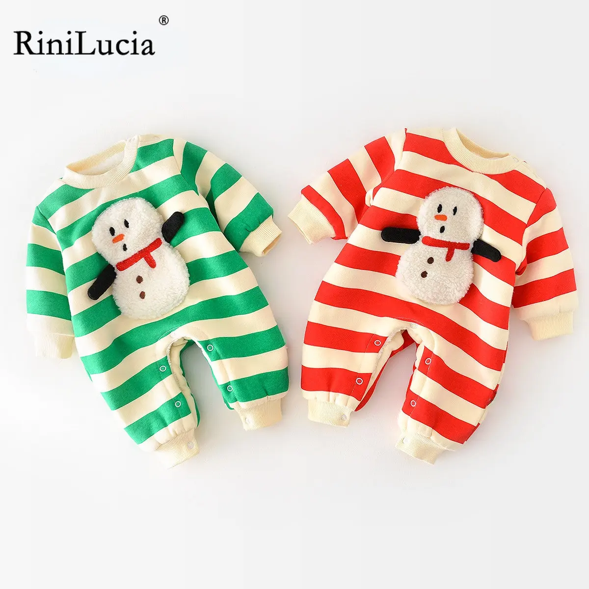 

RiniLucia Jumpsuit for Toddler Christmas Long Sleeve Baby Girl Boy Winter Clothes for Newborns Baby Girls Boys Clothes Romper
