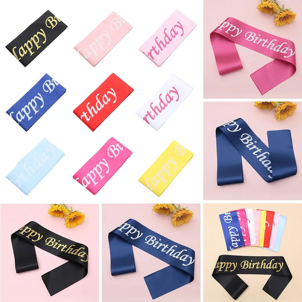 

2021 Gifts Birthday party Bachelor Party Favors Etiquette belt Happy Birthday Sash Party Decoration