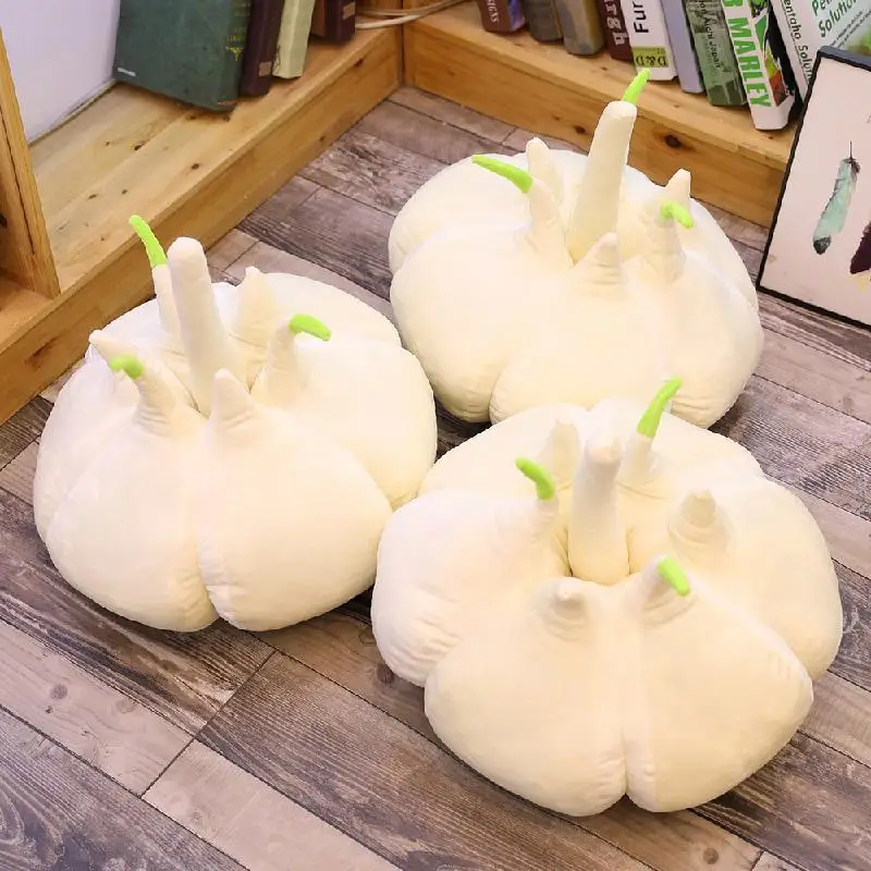 1pc 40cm Simulation Vegetable Garlic Plush Toys Creative Plant Pillow Real Like Stuffed Doll For Children Home Decor Funny Gifts - купить по