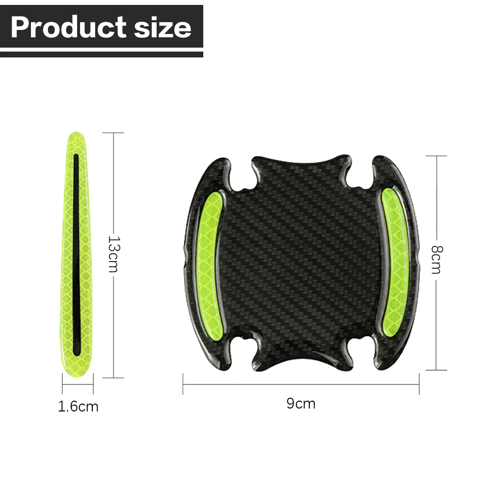 8 шт. светоотражающие полосы на дверную ручку автомобиля Fiat Grande Punto Evo 500 Stilo Bravo Palio