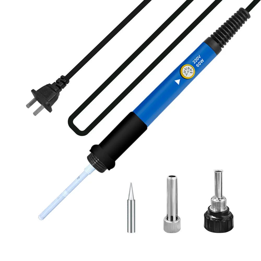 

60W Adjustable Temperature Electric Soldering Iron EU US Plug 110V / 220V Rework Solder Iron Station Welding Repair