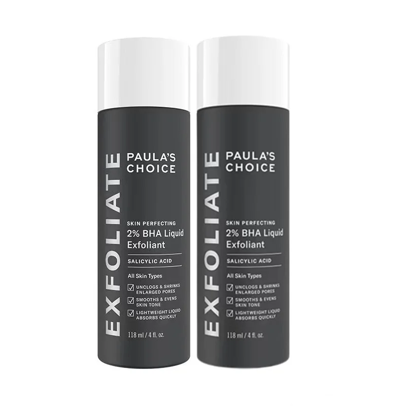 

2PCS Paulas Choice-SKIN PERFECTING 2% BHA Liquid Salicylic Acid Exfoliant-Facial Exfoliant For Blackhead Enlarged Pores Wrinkles