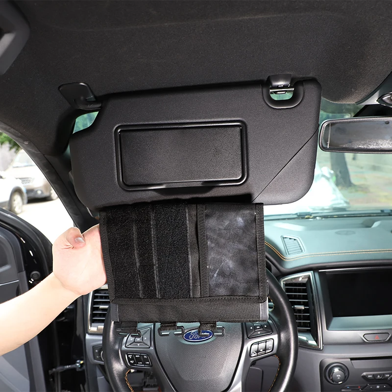 

Для Ford Ranger 2015 -2021 Автомобильный Чехол для очков стеллаж для хранения мешков из Оксфордской ткани/нейлоновой ткани/ПВХ Wildtrak аксессуары 1 шт.