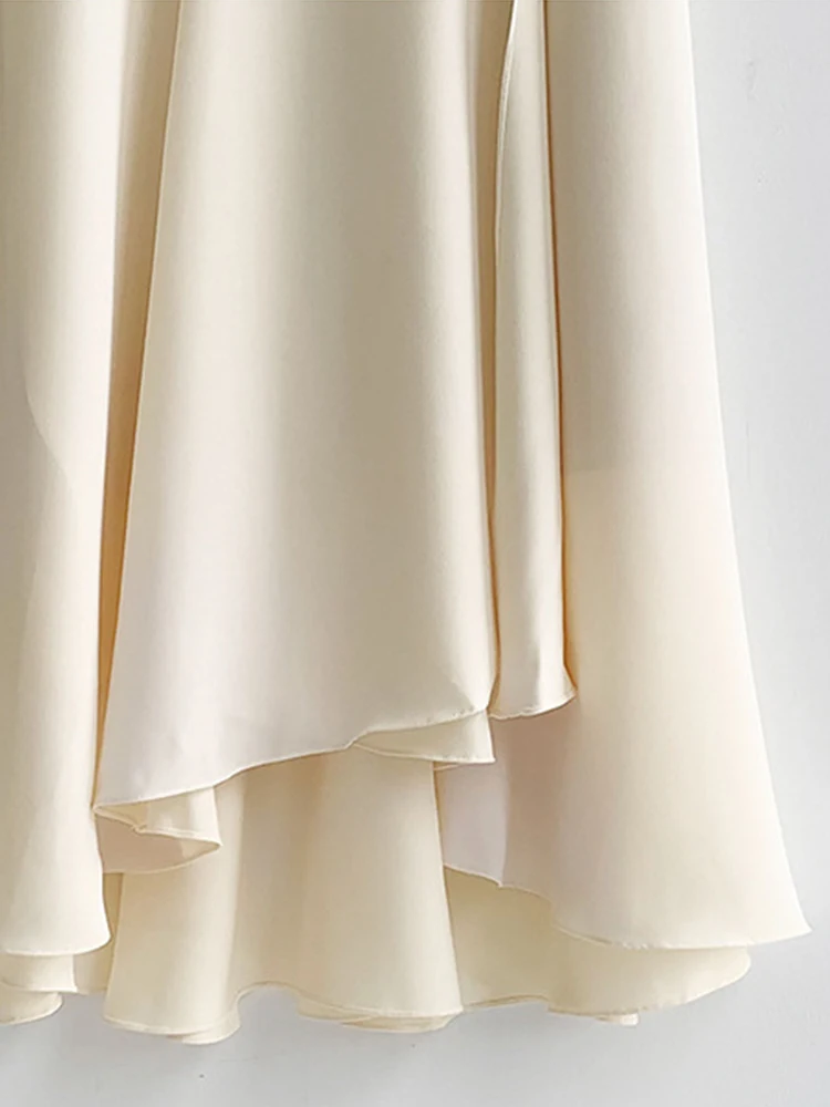 2024 свободные шифоновые трапециевидные женские юбки элегантная летняя новая