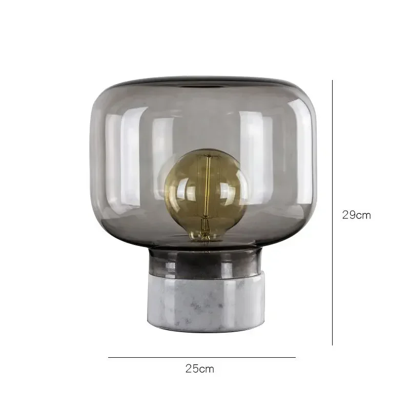 Настольная лампа из скандинавского мрамора современная простая оригинальная