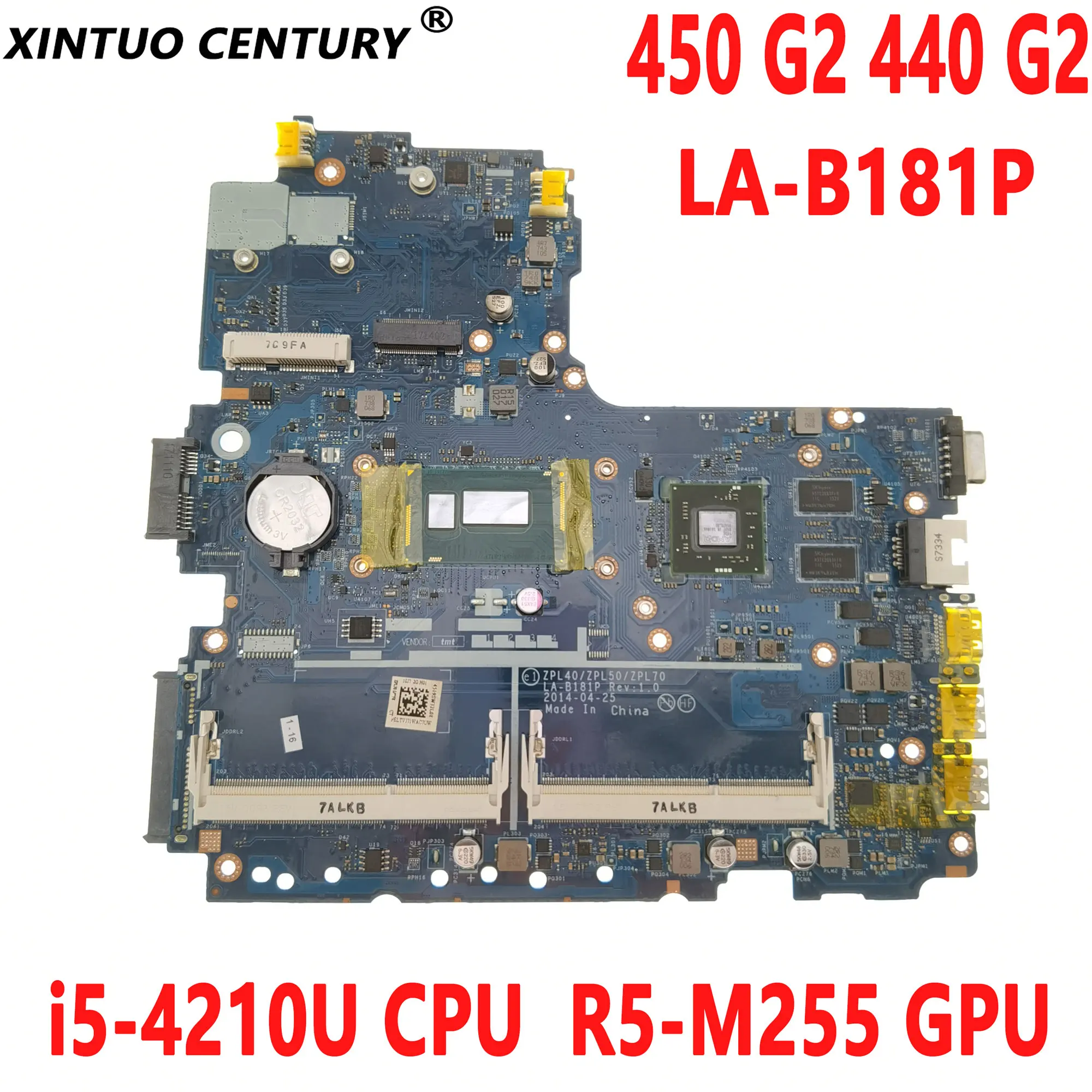 

Материнская плата для ноутбука HP Probook 768393 G2 601 G2, 768393-501, 450-440