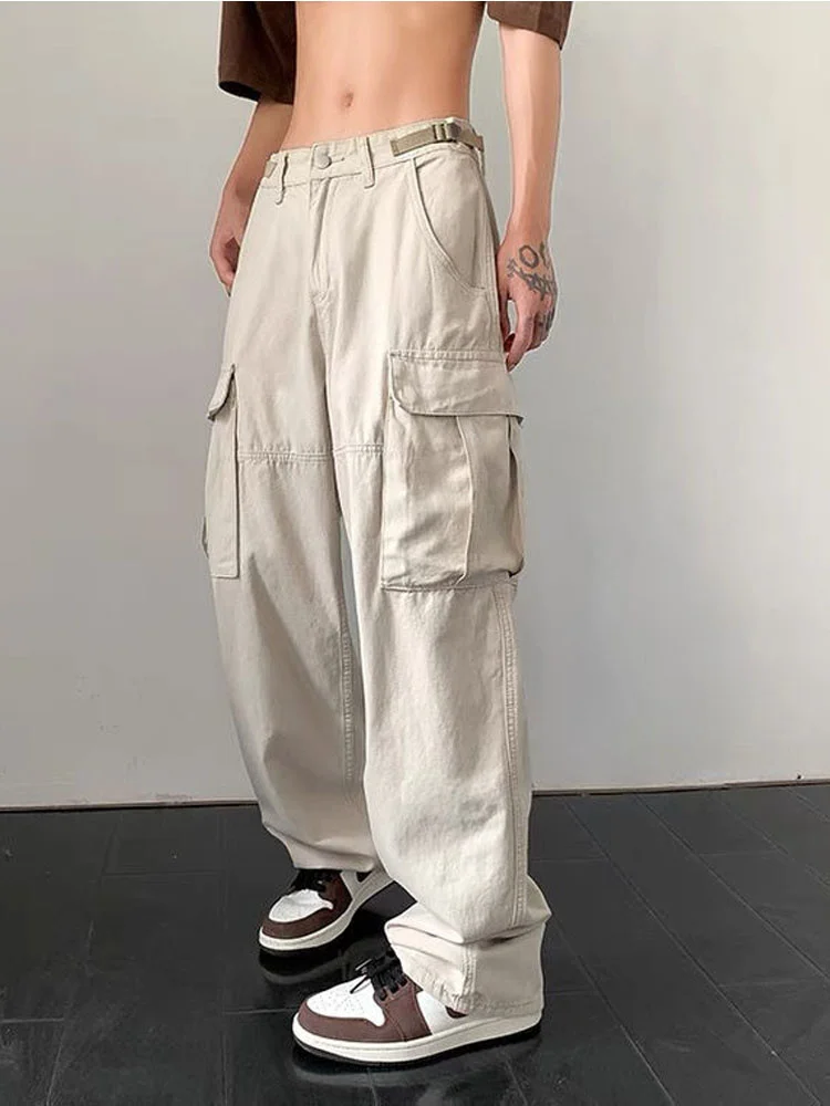 

HOUZHOU Vintage Baggy Cargo Pants Women Japan Style Harajuku Hippie Streetwear Black Trousers Female Oversized Korean Fashion