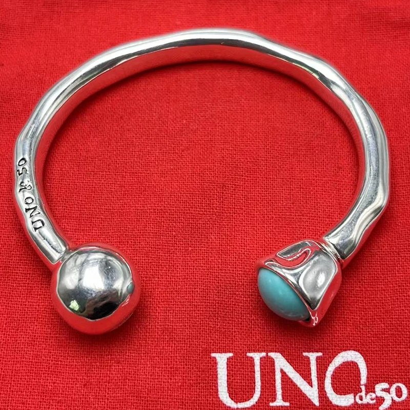 

2023 New UNOde50 Hot Selling European and American Fashion Trend Exquisite Bracelet Women's Romantic Jewelry Gift Bag