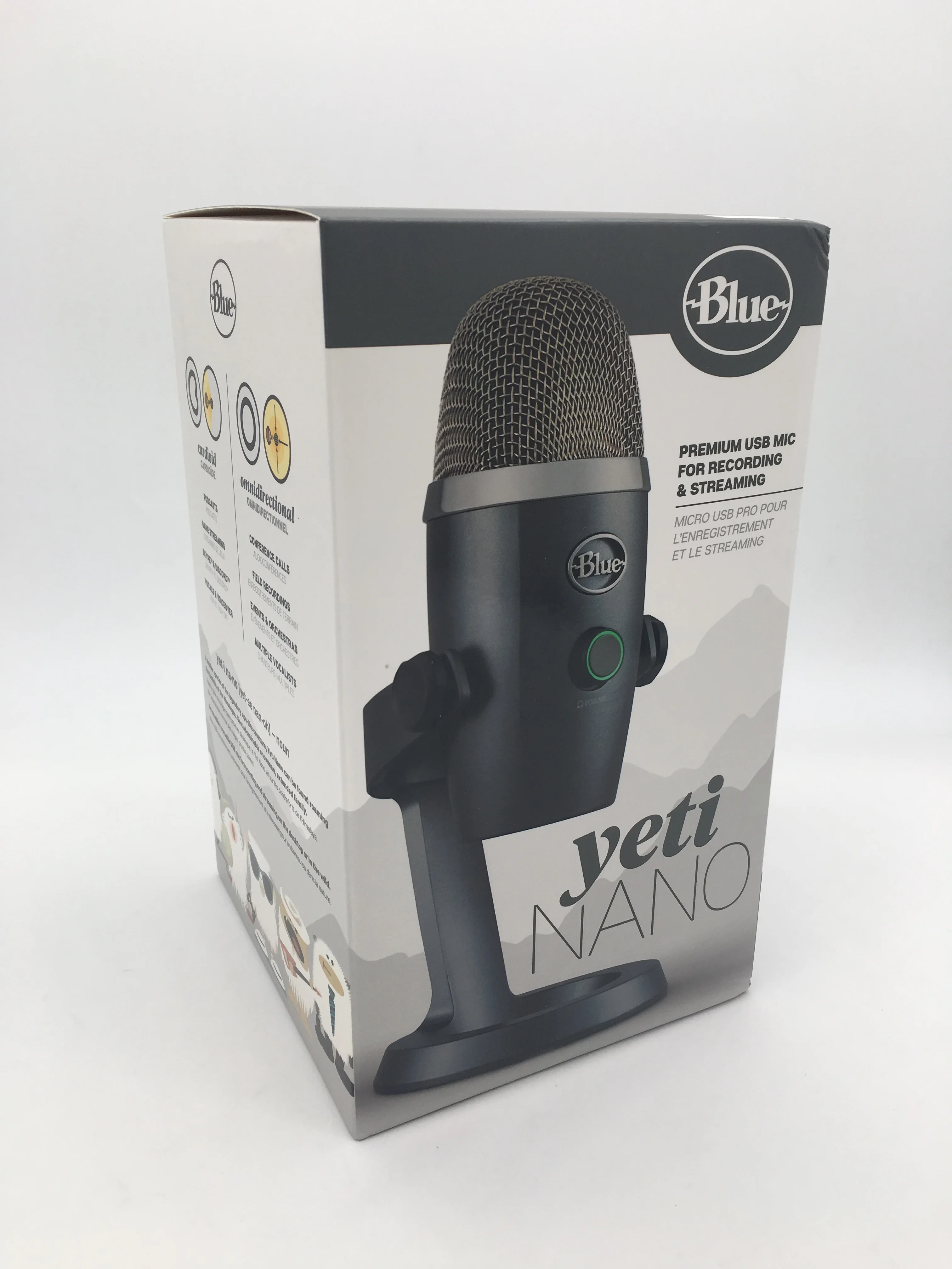 Профессиональный конденсаторный цифровой USB-микрофон Blue Yeti Nano для трансляции игр