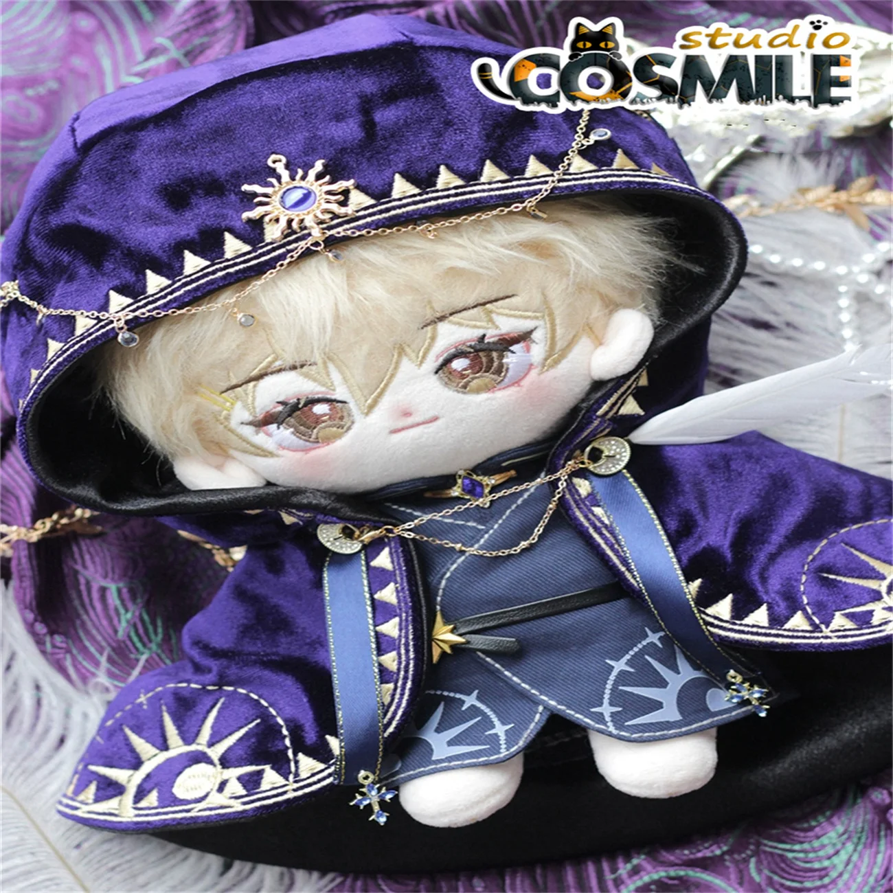 Дерзкий волшебный планер искусственная накидка астрологер фиолетовый плюш 20 см