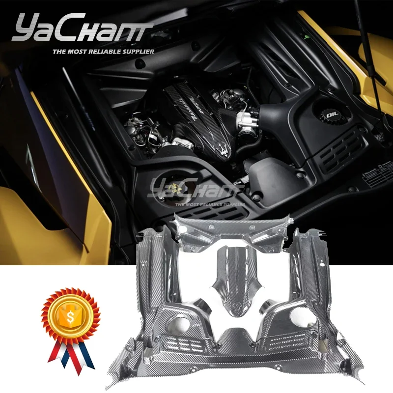 Тюнинг автомобиля сухое углеродное волокно OEM стиль MC20 крышка двигателя и Панель