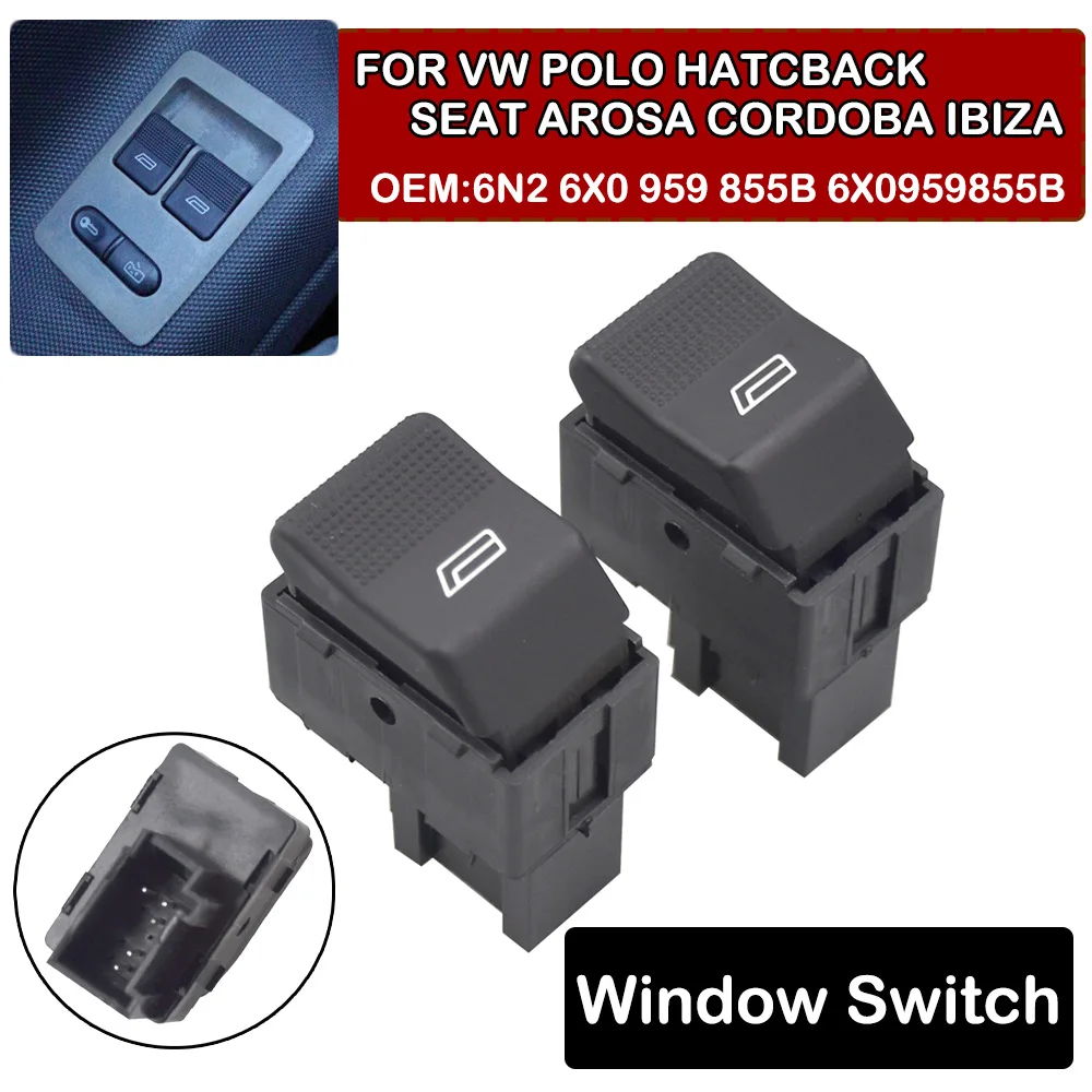 

Для SEAT Arosa Cordoba Ibiza VW Volkswagen Polo Lupo 1998-2005 гг., переключатель управления стеклоподъемником, кнопка панели консоли