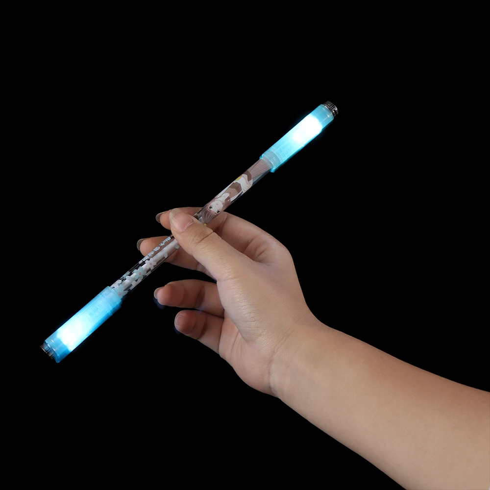 Оригинальная Вращающаяся ручка Llluminated цветная вращающаяся гладкая гелевая для