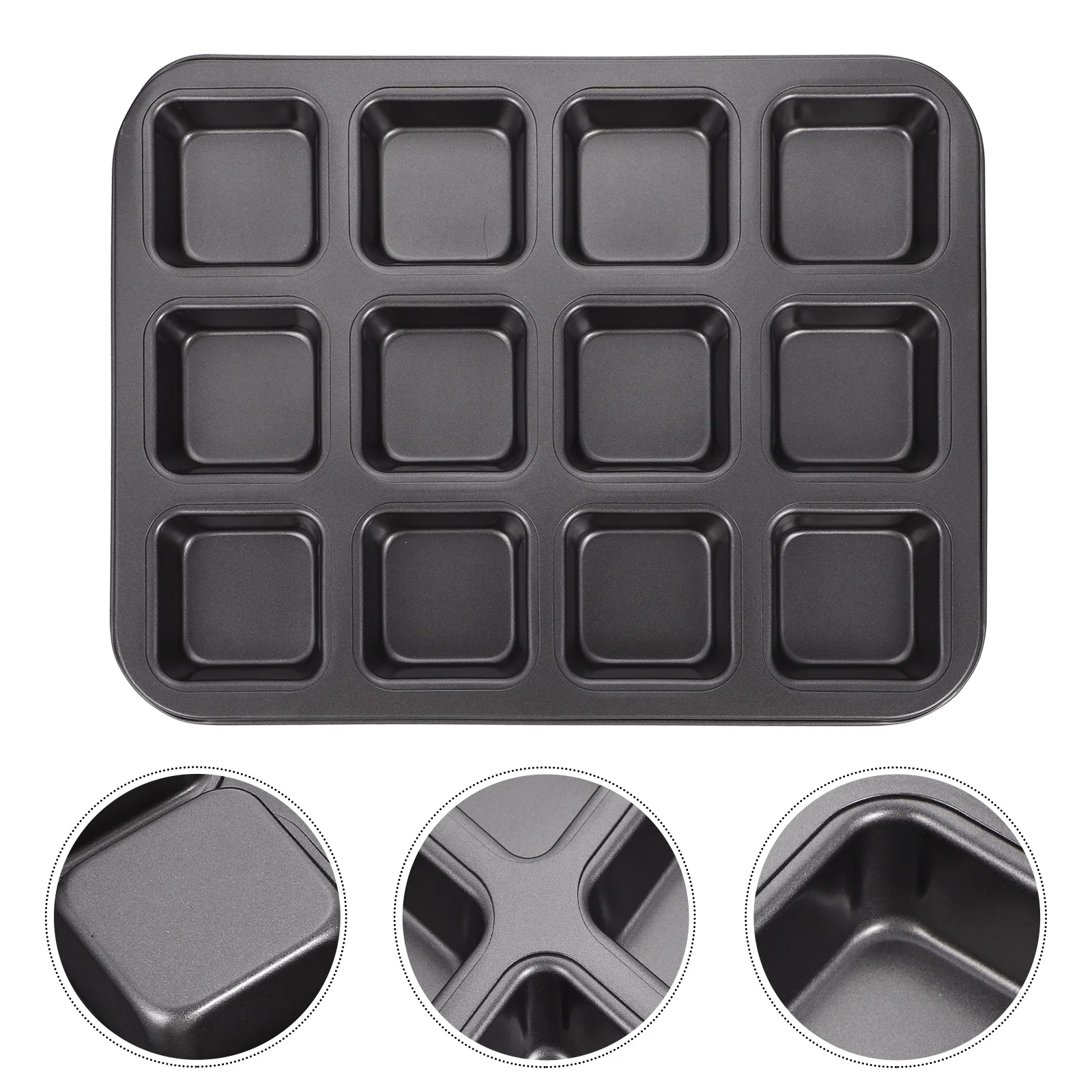 

Cupcake Mold for Baking Carbon Steel Cake Bake Tool Kitchen Dessert Making Mold Brownie Mold