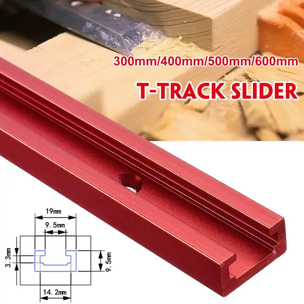 

300-600MM Aluminium Alloy T-tracks Slot Miter Track Jig Miter Bar Slider Table Saw Router Table T-Slot Woodworking Tools DIY