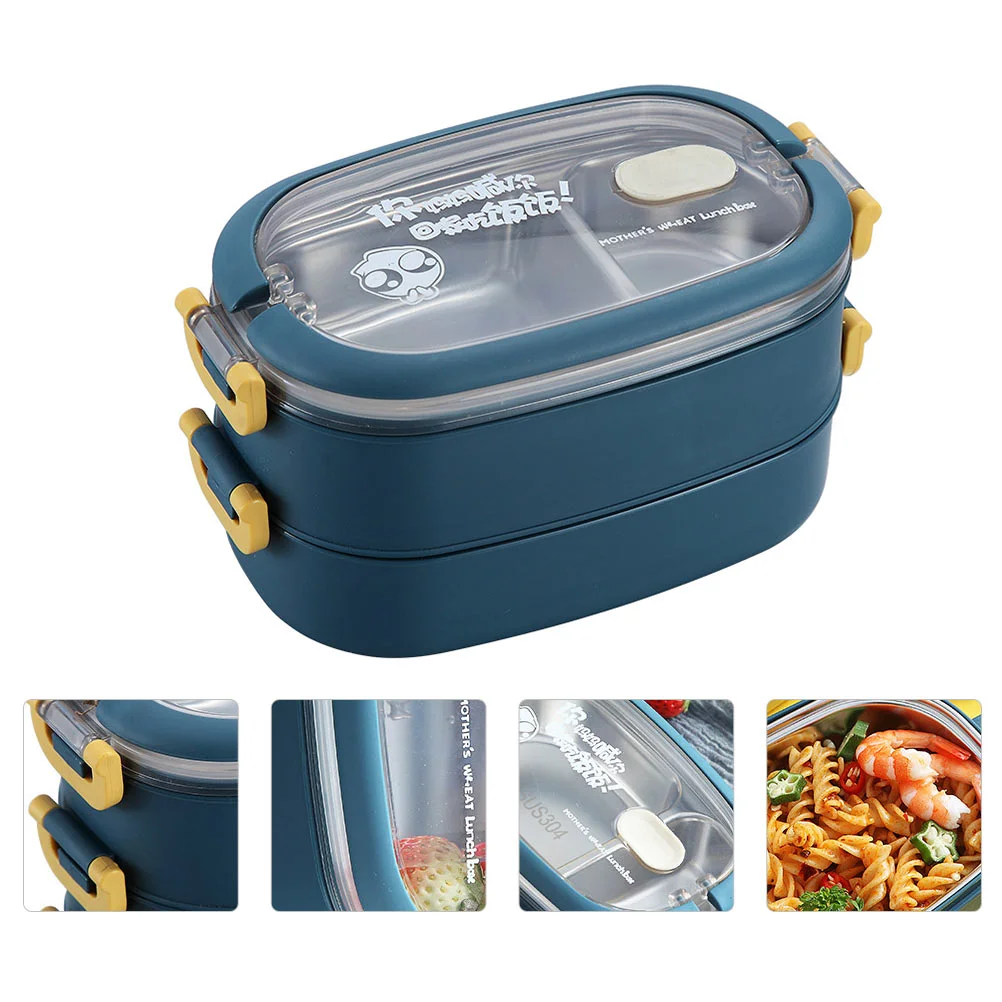 

Container Food Bento Plate Boxes Habits Eating Healthy Divided Compartment Leakproof Stackable Storage Lunchbox Picnic Travel