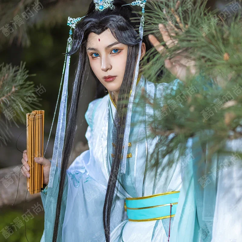 Фото Shi Qingxuan Косплей Костюм Feng Shi Niang Niang Hanfu Аниме Tian Guan Ci Fu Рождественские наряды на Хэллоуин для женщин Мужчин Взрослых №4