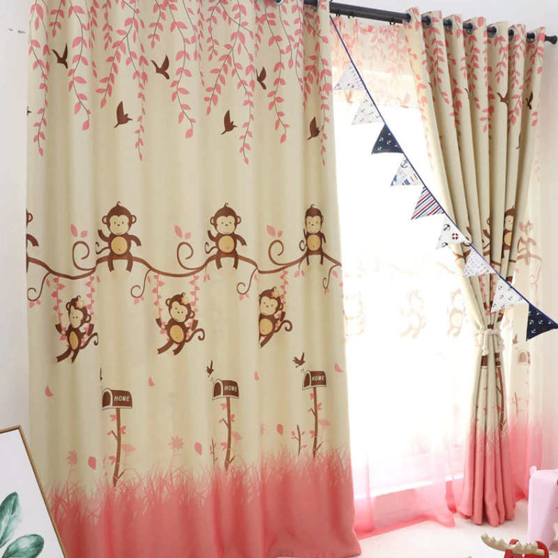 

Curtain Printing Bedroom Cartoon Kids Room Cute Blackout Curtains for The Bedroom Curtains Drapes In Living Room