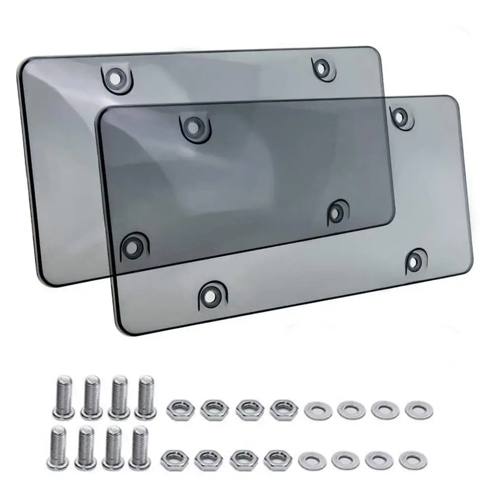 

1 Pair Car License Plate Cover With Screws Kit License Plate Protective Case Decoration Modified Parts