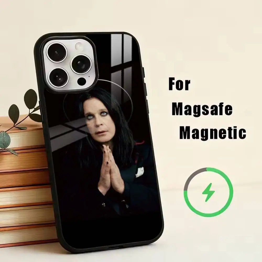 Чехол для телефона DD-Rock Singer Ozzy Osbourne для iPhone 17, 16, 15, 14, 13, 12, 11 Plus, Pro, магнитный, для беспроводной зарядки Magsafe (art.: 3920d9730dadf) - 3920d9730dadf