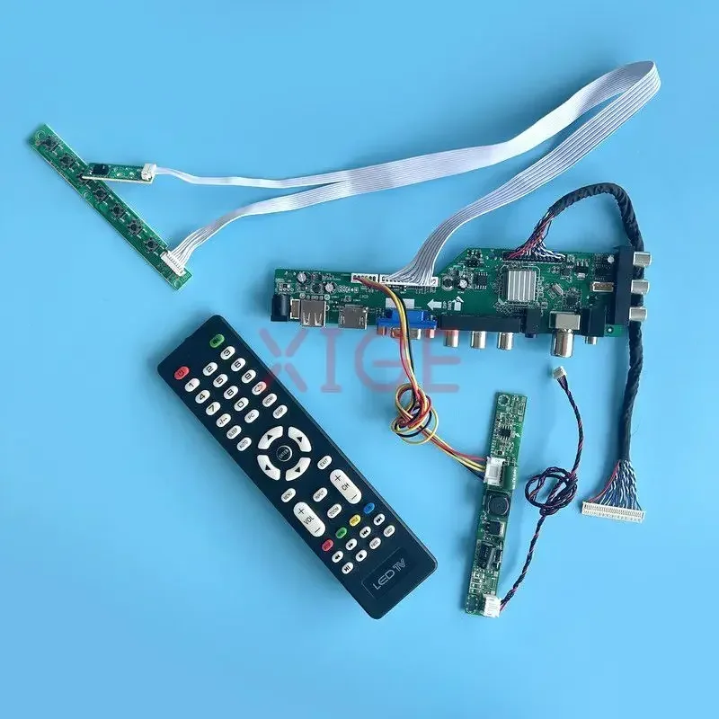 Плата контроллера ЖК-драйвера для LM250WF2 M250HTN01, плата цифрового сигнала, DVB, комплект «сделай сам», 1920*1080, 30-контактный LVDS AV + USB + DHMI + VGA, дисплей 25 дюймов